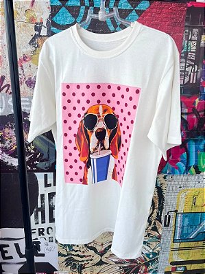 Maxi T-shirt Beagle Off White