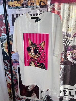 Maxi T-shirt Gato Sunglasses