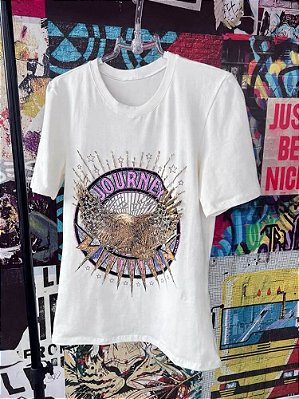T-shirt Off Águia Bordada