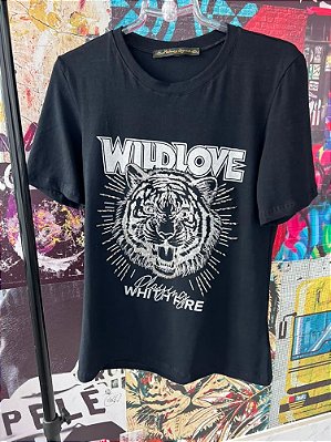 T-shirt Wildlove Tigre Preto