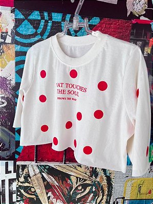 Cropped Bolinhas Vermelho