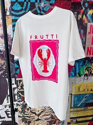 Maxi T-shirt Frutti Lagosta Off White