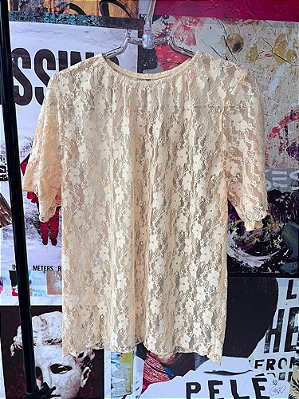 T-shirt Renda Amarela