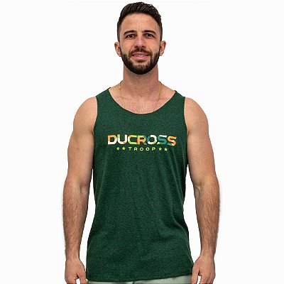 Regata Masculina Camuflado Verde