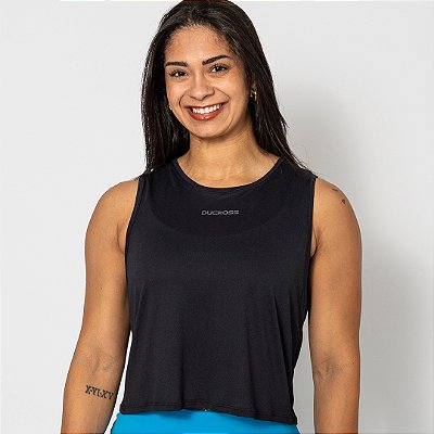 Regata Cropped Run Preto