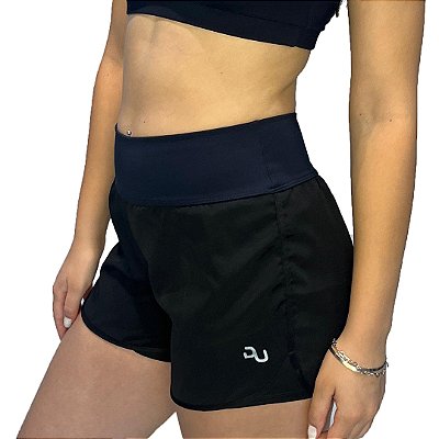 Shorts Sobreposto Preto