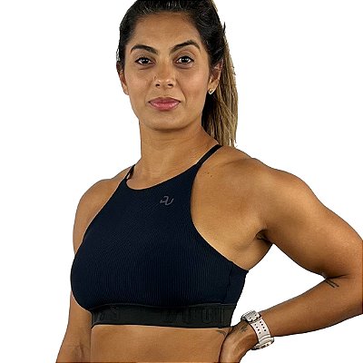 Top Impulse Canelado Preto