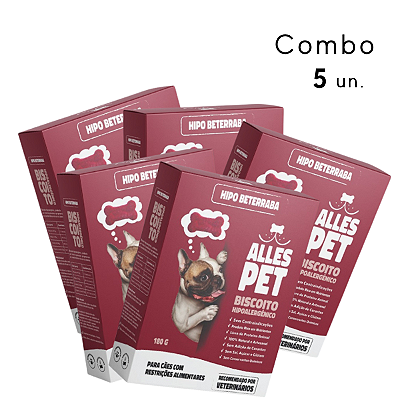 Petisco Hipoalergênico Beterraba 180 gr (Combo 5 unidades)