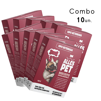 Petisco Hipoalergênico Beterraba 180 gr (Combo 10 unidades)