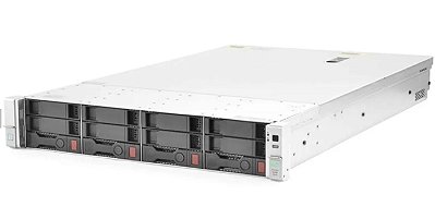 Servidor HP ProLiant DL380 G9: 2x Xeon 14 core, DDR4 64GB, 2x HD SAS 300GB