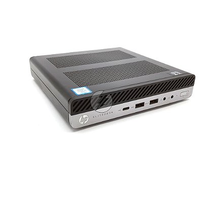 Computador HP 800 G3 Mini: i5-7ª, RAM 8GB, HD SATA 500GB