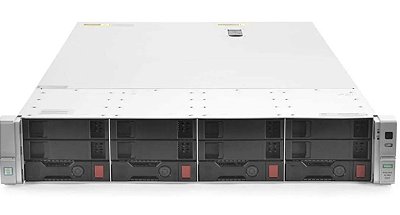 Kit Servidor HP ProLiant DL380 G9: 2x Xeon 12 core, DDR4 64GB, 2x HD SATA 1TB + 1x Placa 2x RJ45 1Gb