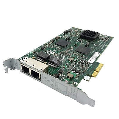 Placa de Rede HP NC380T: 2x port RJ45, PCI-E X4 10/100/1000