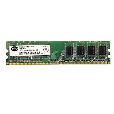 Memória Ram HBS HB2DU001GEE8FMB08: DDR2 1GB, 1Rx8, 800U, UDIMM