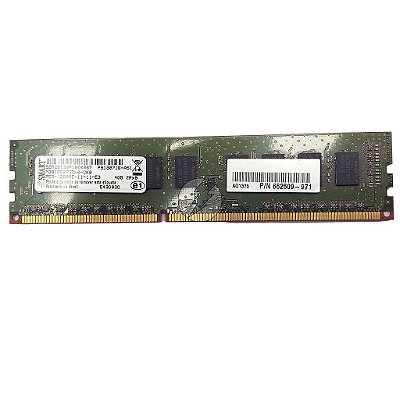 Memória RAM SMART M391B5273DH0-CK0 662609-571 E43D03G 662609-971: DDR3, 4GB, 2Rx8, 1600E, ECC UDIMM