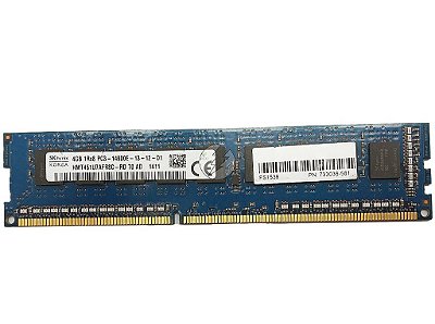 Memória RAM SK hynix HMT451U7AFR8C-RD 733036-581: DDR3, 4GB, 1Rx8, 1866E, ECC UDIMM