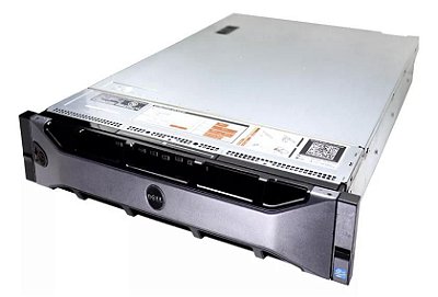 Kit Servidor Dell PowerEdge R720: 2x Xeon 8 core, DDR3 64GB, 2x HD SAS 600GB + Bezel