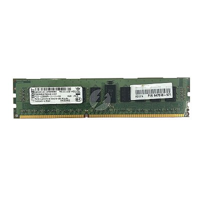 Memória RAM SMART M393B5270DH0-CK0 R43D08G 647648-971: DDR3, 4GB, 1Rx4, 1600R, RDIMM