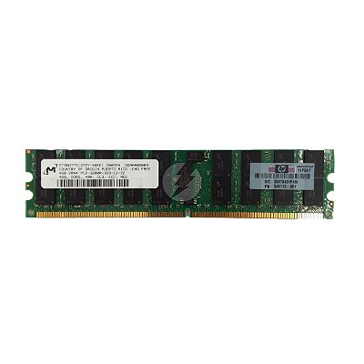 Memória RAM Mícron MT36HTF51272Y 345115-861 345115-061: DDR2, 4GB, 2Rx4, 333R, RDIMM