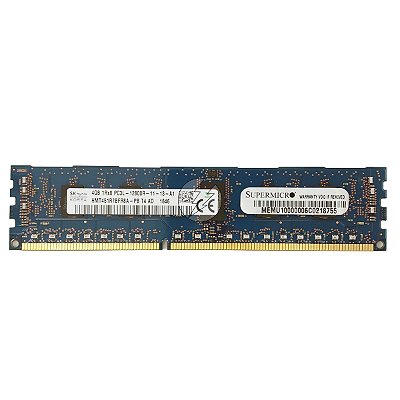 Memória RAM SK hynix HMT451R7BFR8A-PB: DDR3L, 4GB, 1Rx8, 1600R, RDIMM