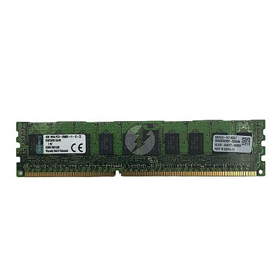 Memória RAM Kingston KVR16R11S4/4I: DDR3, 4GB, 1Rx4, 1600MHz, 12800R, RDIMM