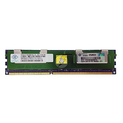 Memória RAM Nanya NT8GC72B4NB1NK-CG: DDR3, 8GB, 2Rx4, 1333R, RDIMM