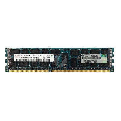 Memória RAM SK hynix HMT31GR7CFR4A-H9 647650-071: DDR3L, 8GB, 2Rx4, 1333MHz, 10600R, RDIMM