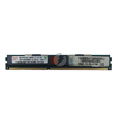 Memória RAM SK hynix HMT41GV7AMR4C-G7 43X5294 44T1580: DDR3, 8GB, 2Rx4, 1066MHz, 8500R, RDIMM, VLP