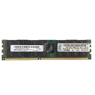 Memória RAM Micron MT36KSF2G72PZ-1G4D1 47J0170 49Y1565: DDR3L, 16GB, 2Rx4, 1333R, RDIMM