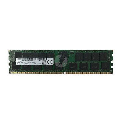 Memória RAM Micron MTA36ASF2G72PZ-2G3B1: DDR4, 16GB, 2Rx4, 2400T, RDIMM