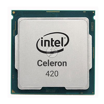 Processador Intel Celeron 420: 1 Core, Socket LGA775, 512K Cache, 1,60Ghz