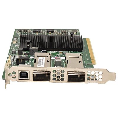 Placa Controladora HP X930613-001: 2x QSFP+ 40Gb fêmea,1x USB-B 2.0 fêmea, PCI-Express x16, Perfil Alto