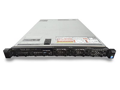 Servidor Dell PowerEdge R630 8B: 2x Xeon 12 Core, 64GB, 2x HD SAS 300Gb + 1x Placa 2x SFP+ 10Gb