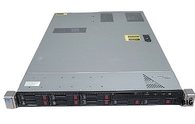 Servidor Hp DL360 G8 c/ 8B de 2,5": 2 Xeon Octacore, Ram 32Gb, 2x SAS 300Gb, Trilhos