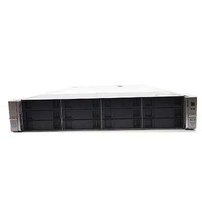 Servidor HP DL380 G9 c/ 4 Baias: 2 Xeon 12 Núcleos, Ram 64Gb, 2x SSD 480Gb, SFP+ 10Gb.