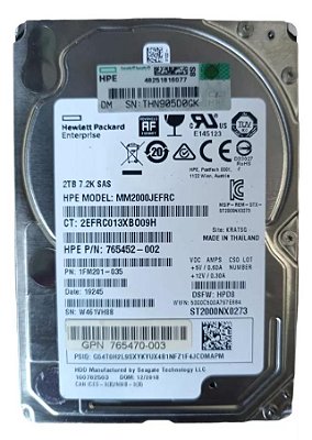 HD p/ Servidor 2 Tera, SAS, 2.5" 12Gbps / MM2000JEFRC