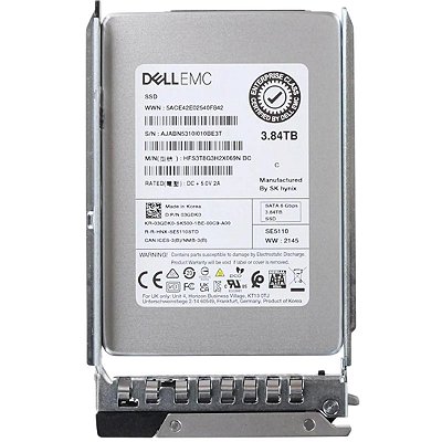Ssd Dell 3.84TB Sata 6gb 2.5 03gdk0 3gdk0 c/ Gaveta Hot Plug