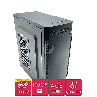 Computador Intel i5 + 4GB DDR3 + 120GB SSD + WiFi - NOVO - Processador i5 3,2GHz - Adaptador WiFi - Ótimo custo