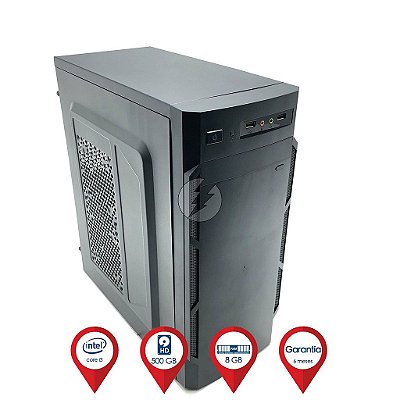 Computador i3 8GB DDR3 + 500GB HD - Desktop NOVO - Ótimo Custo