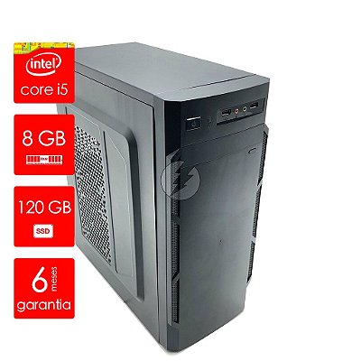 Computador i5 8GB + 120GB SSD + WiFi - Pc com Garantia 6 meses - Processador Intel Core i5