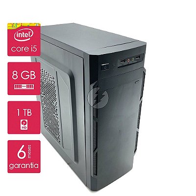 Computador i5 8GB DDR3 + 1 Tera HD - Bom espaço em disco - CPU Intel Core i5 - Desktop com Garantia 6 meses