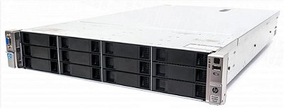 Servidor HP DL380e G8: 2x Xeon 8 Core, DDR3 64GB, 2x HD SAS 300GB