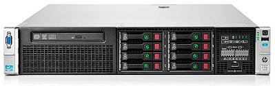 Servidor Hp Proliant DL380p G8: 01 Xeon Octacore, Ram 32 Giga,2x SAS 300Gb