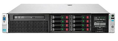 Servidor Hp Proliant DL380 G8 c/ 8B: 2 Xeon Octacore, Ram 64Gb, 2x SAS 300Gb.
