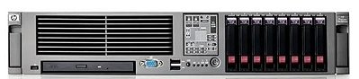 Servidor HP ProLiant DL380 G5: 2x Xeon 4 core, DDR2 16GB, 2x HD SAS 300GB