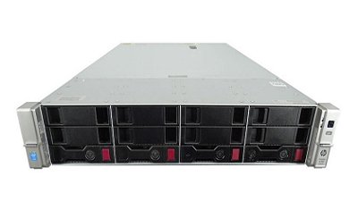 Servidor HP DL380 G9 4 Baias: 2 Xeon 12 Core, Ram 64GB, 2x SATA 3TB, Fontes DC -48v, SFP+ 10Gb.