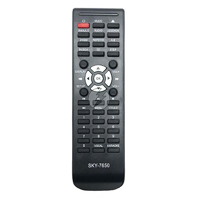 Controle remoto para DVD Tectoy SKY-7650