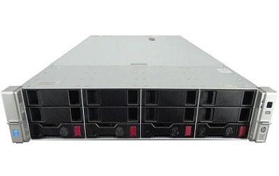 Servidor HP DL380 G9 4 Baias: 2 Xeon 14 Core, DDR4 64GB, 2x HD SAS 600GB