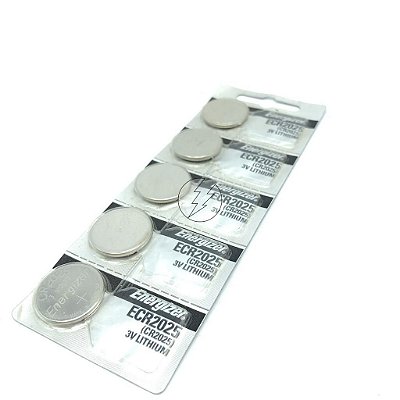Kit 5 und. Bateria de Lithium Energizer ECR2025: 3V