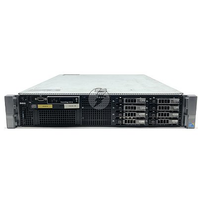 Servidor Dell PowerEdge R710 c/ 8B de 2,5": 2x Xeon 6 Core, DDR3 64GB, 2x HD SAS 300GB